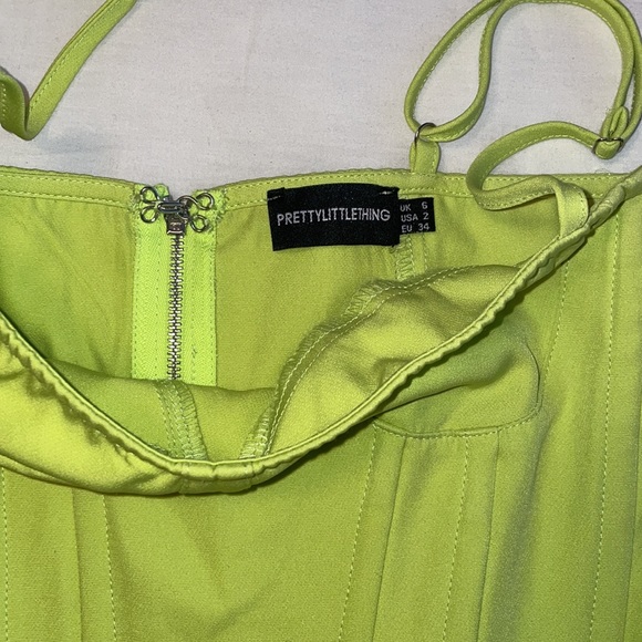 PLT green corset bustier top - Picture 3 of 4